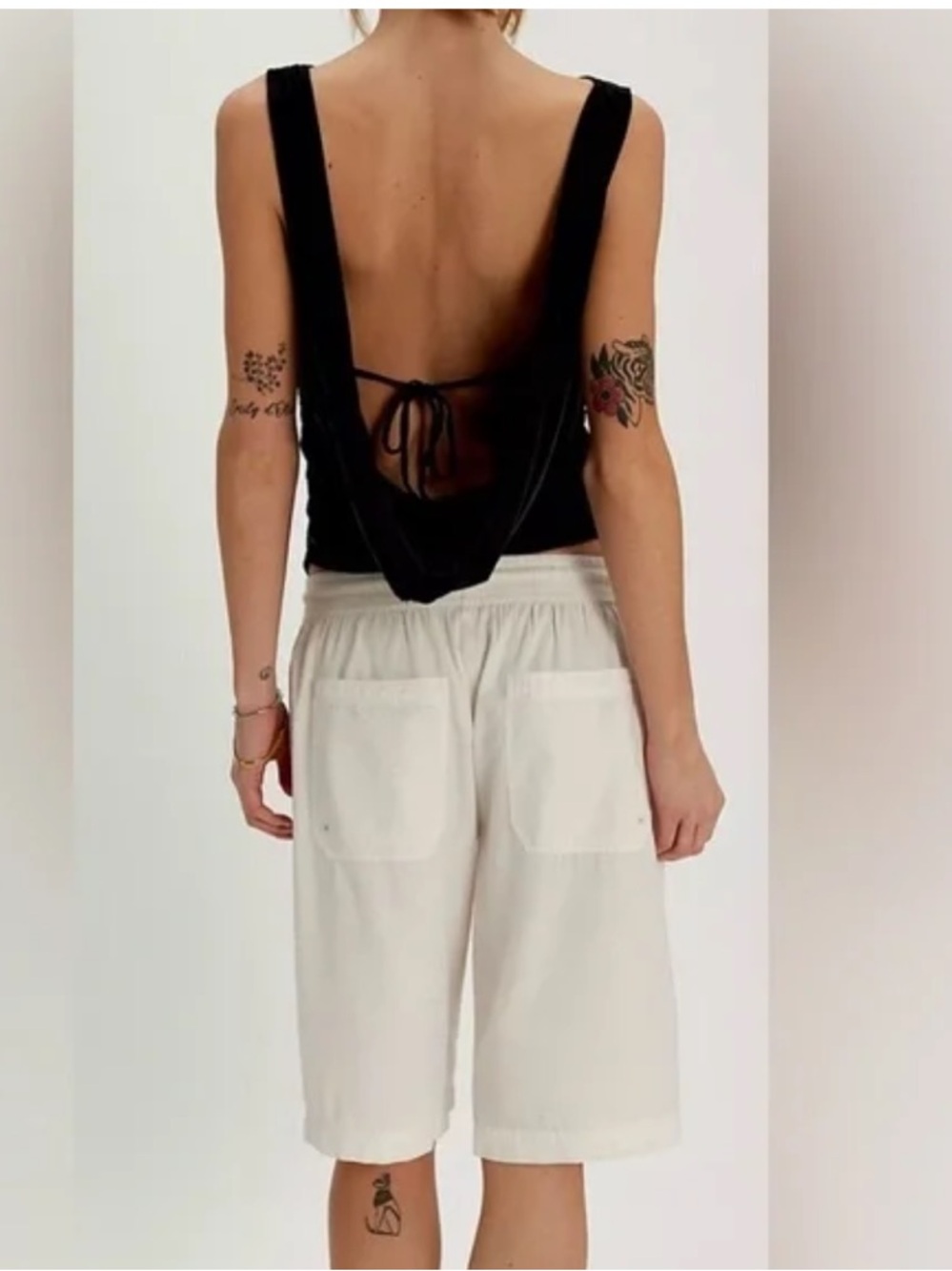 Free People Sailor Poplin Pull On Shorts in white NWOT - Picture 6 of 12